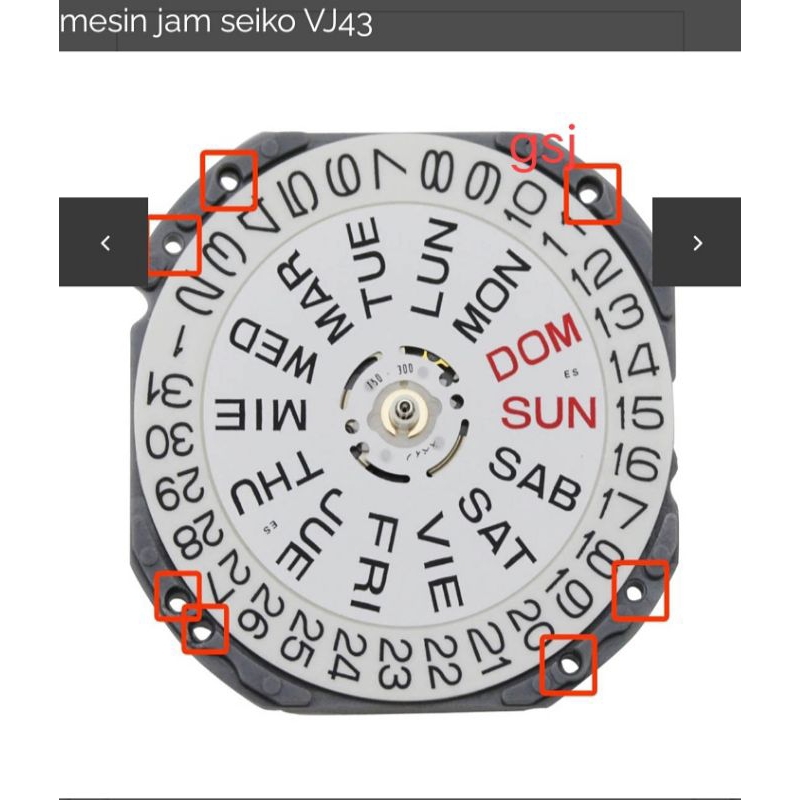 mesin Vj33 mesin jam tangan VJ43 original