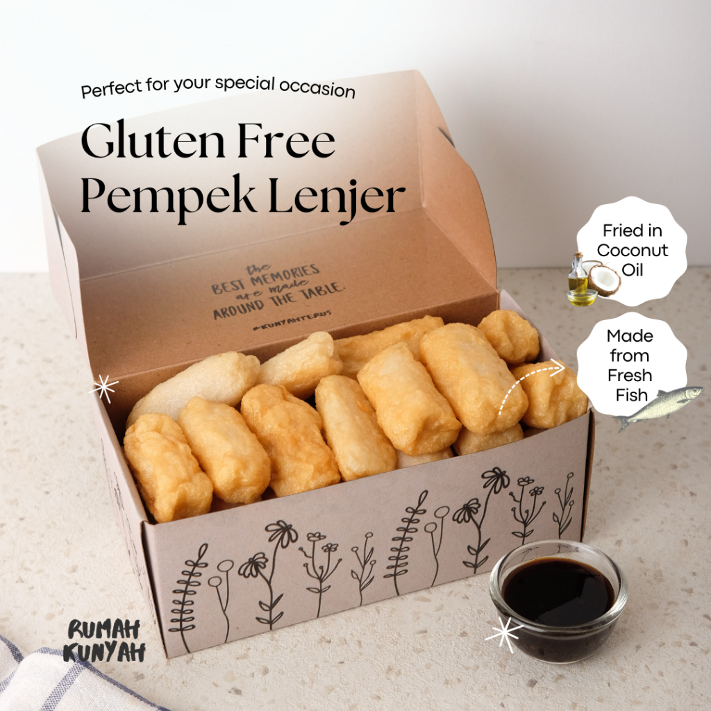 

Gluten Free Pempek Ikan Tenggiri Halal No MSG Cemilan Sehat