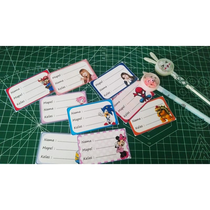 

Stiker buku//stiker sampul buku//stiker isi 20lembar