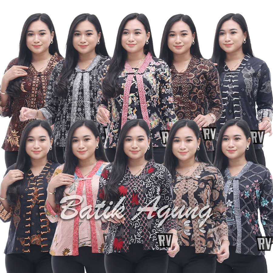 Blouse Batik Wanita Cantik Kekinian / Baju Batik Blouse Kerja Kondangan Nikahan Seragaman Wanita