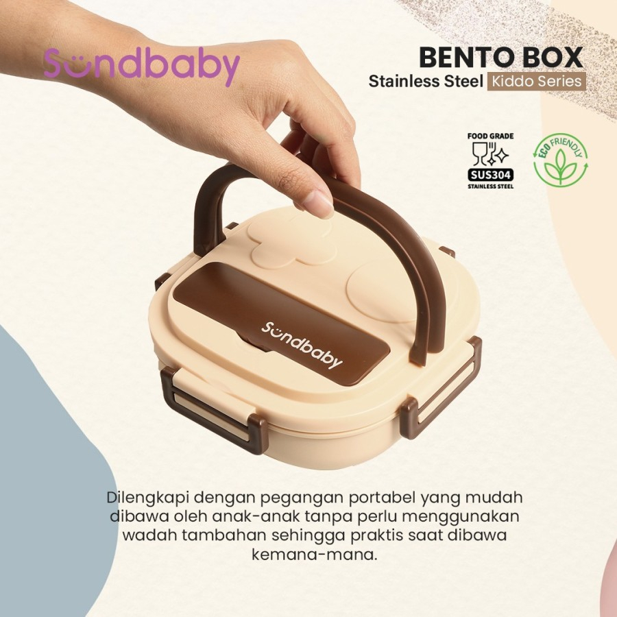 BOLDe Sundbaby Box Kiddo Tempat Makan Stainless Steel Lunch Box BPA Free