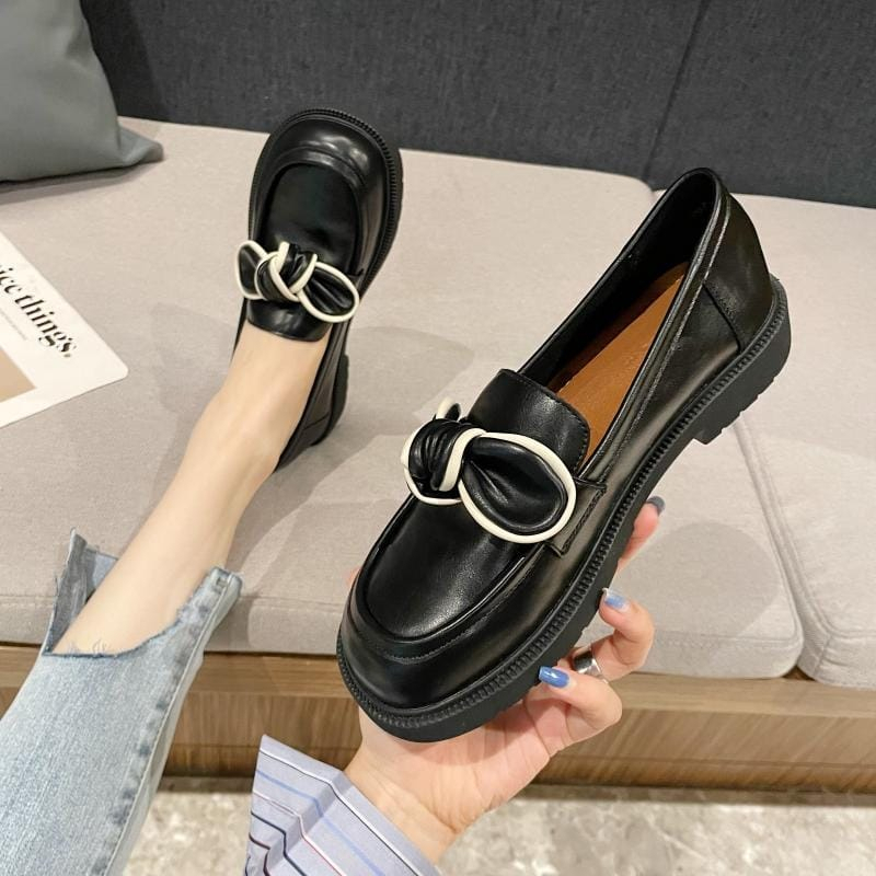 SEPATU KULIT WANITA ''JK'' DOCMART LOAFERS GAYA JEPANG PREMIUM PTA 066