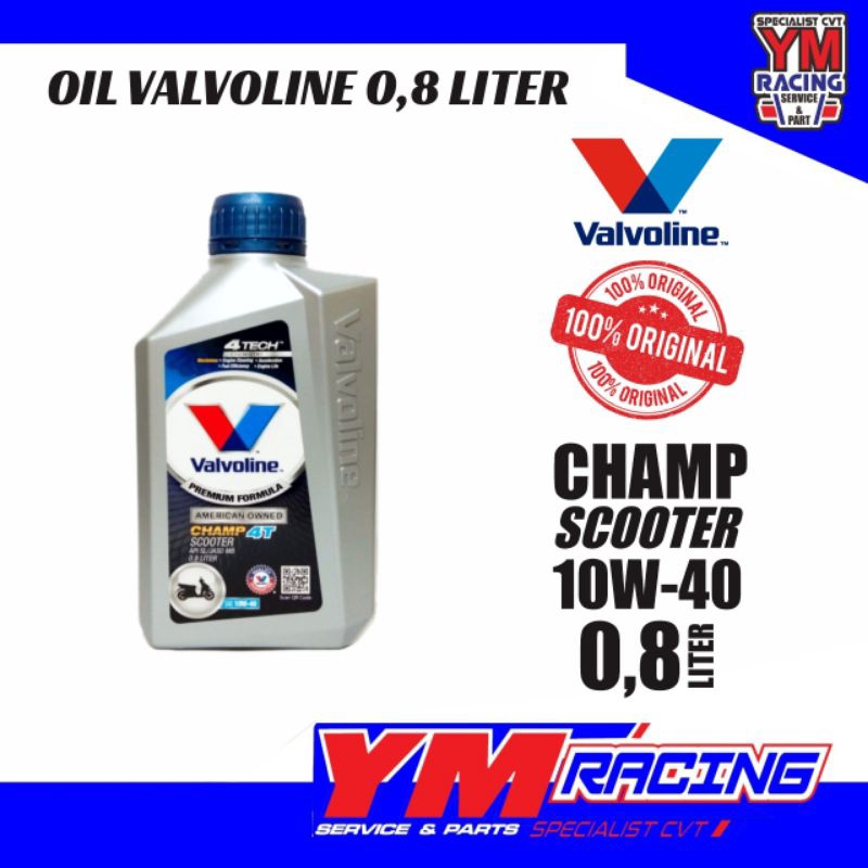 OLI VALVOLINE CHAMP 4T SCOOTER 10W40 SL/JASO MB 0.8L / VALVOLINE OIL 0.8L CHAMP 4T SCOOTER 10W40 SL/JASO