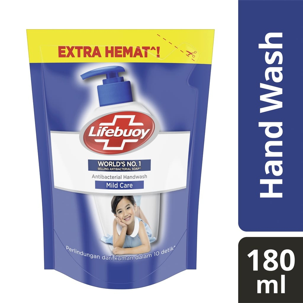 LIFEBUOY Mild Care Sabun Cuci Tangan Cair Isi Ulang 180ml