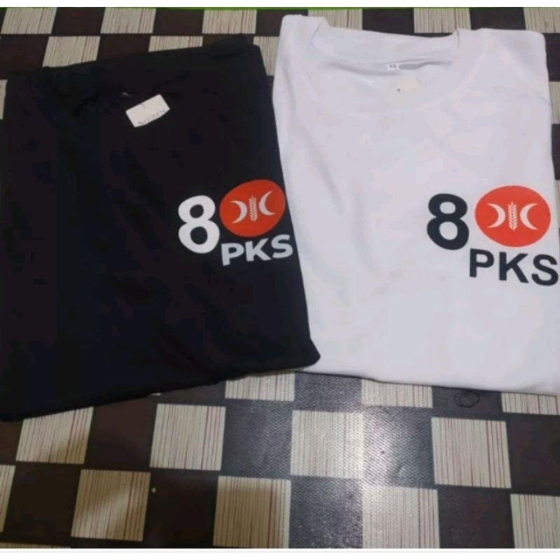 kaos pks no 8 / kaos partai pks / kaos logo pks murah grosir