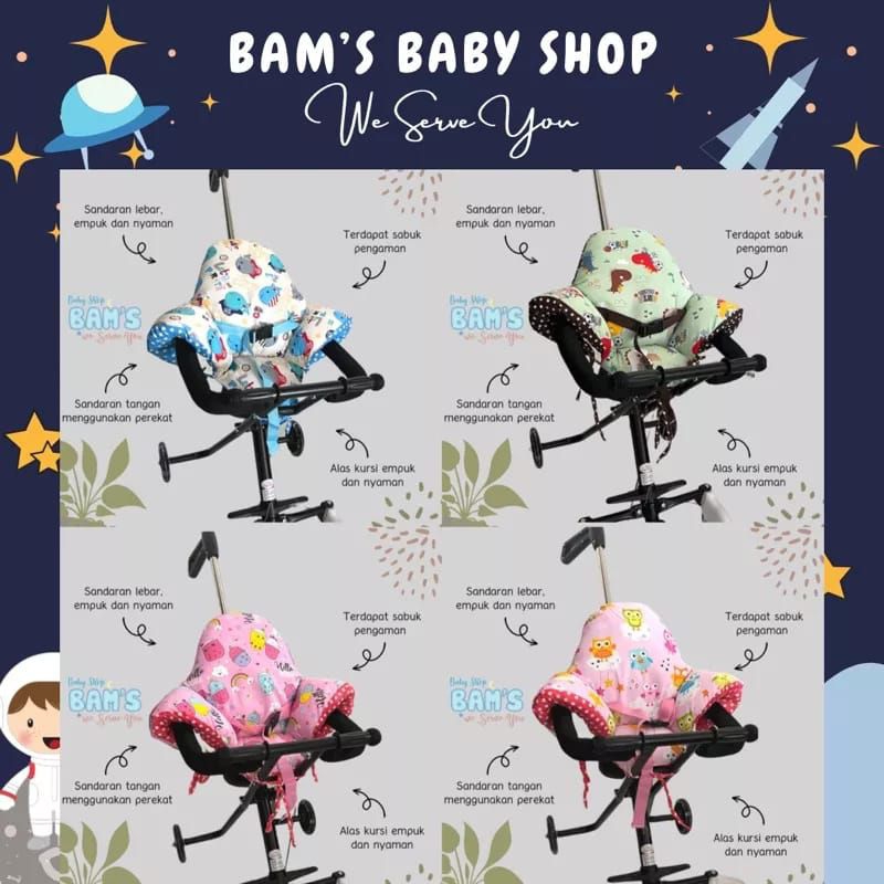 [rumahbayipdg] Alas stroller roda tiga micro trike pad || Alas stroller kereta dorong anak bayi