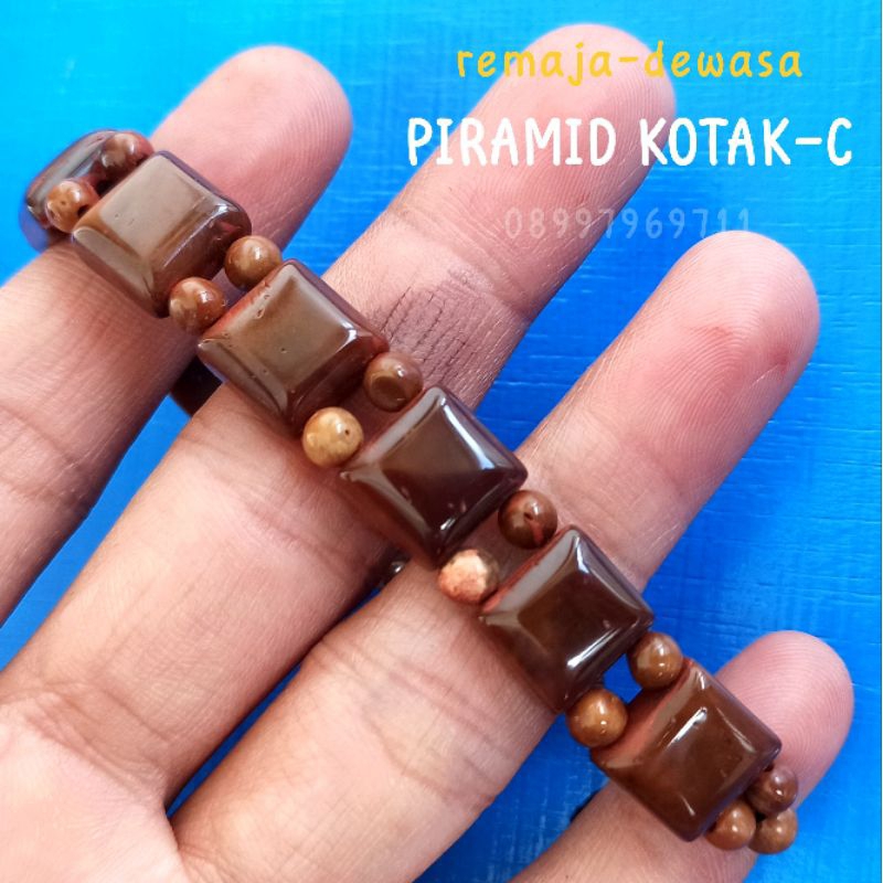 Gelang Kayu kaukah (PIRAMID) Wanita-Pria koka kokka kaokah kokah