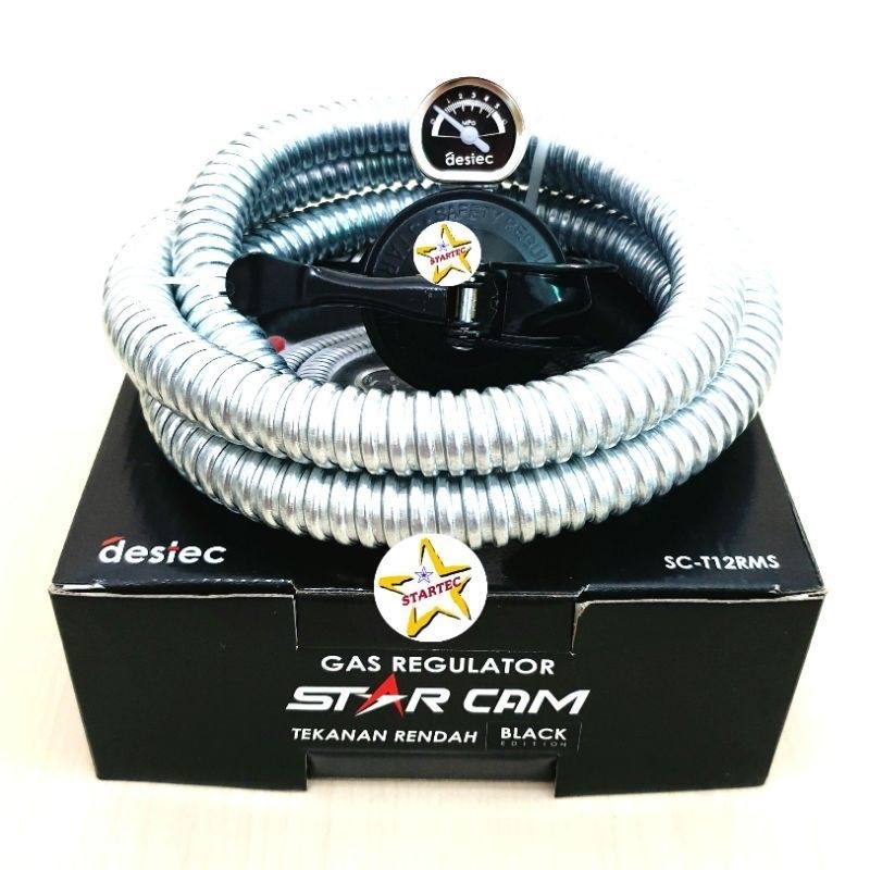 Regulator Starcam Paket Selang SC-T12RMS Regulator Gas Anti Bocor