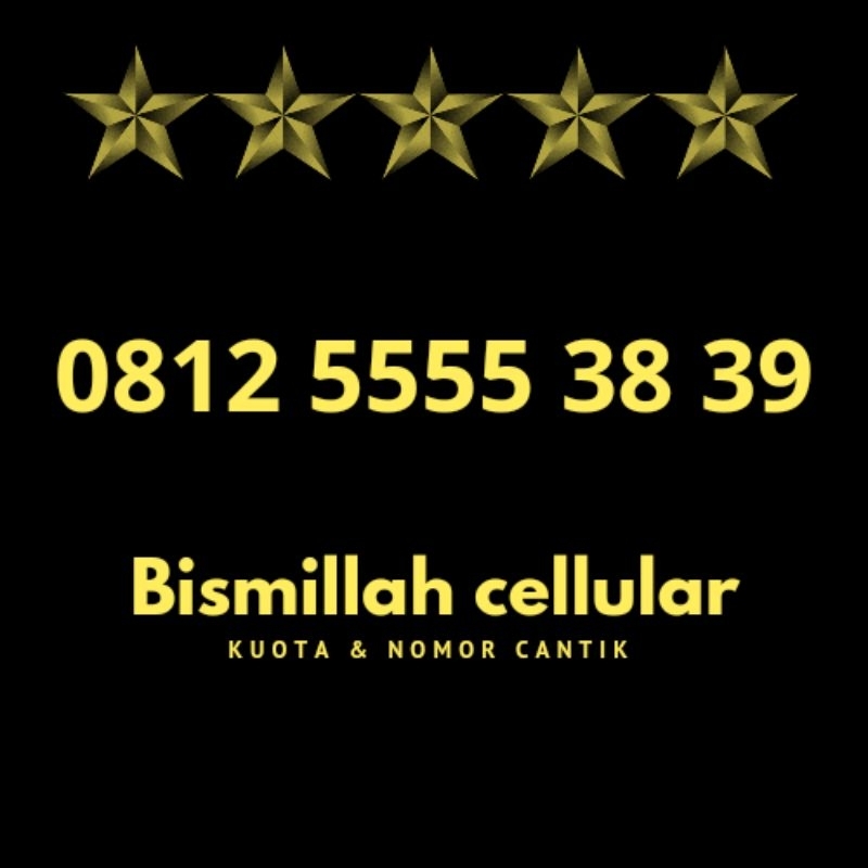 nomor cantik Telkomsel Quartet naik rapih 5555 3839