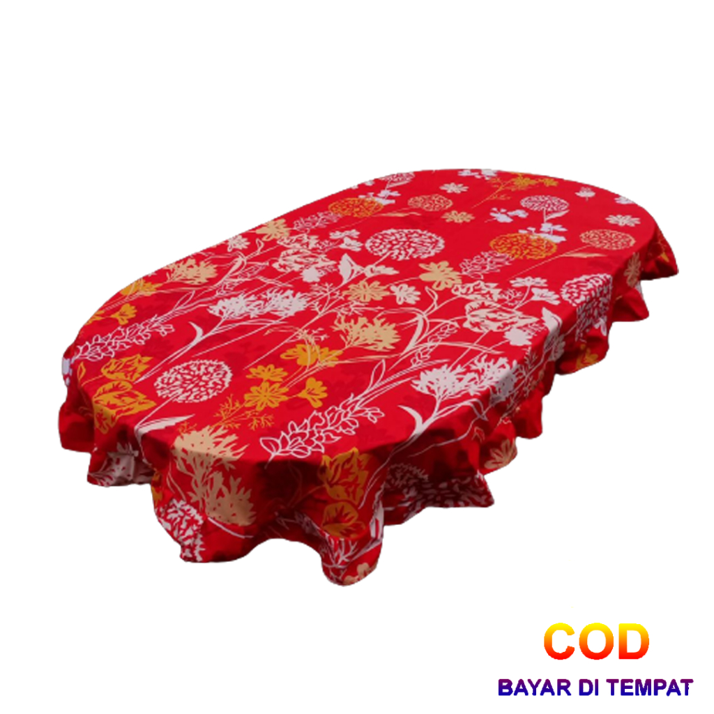 ✅COD Taplak Meja Panjang 140x220 Bentuk Oval Dekorasi Ruang Makan Perlengkapan Rumah