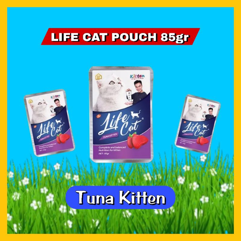 GPSS- Life Cat Pouch Baim Wong 85gr Kitten Adult Makanan Kucing Basah Snack Kucing Basah Camilan Kucing Cemilan Kucing Anjing Wet Food Life Cat Puoch 85gr Makanan Kucing Anjing Lifecat Dry Ford Cat Dog