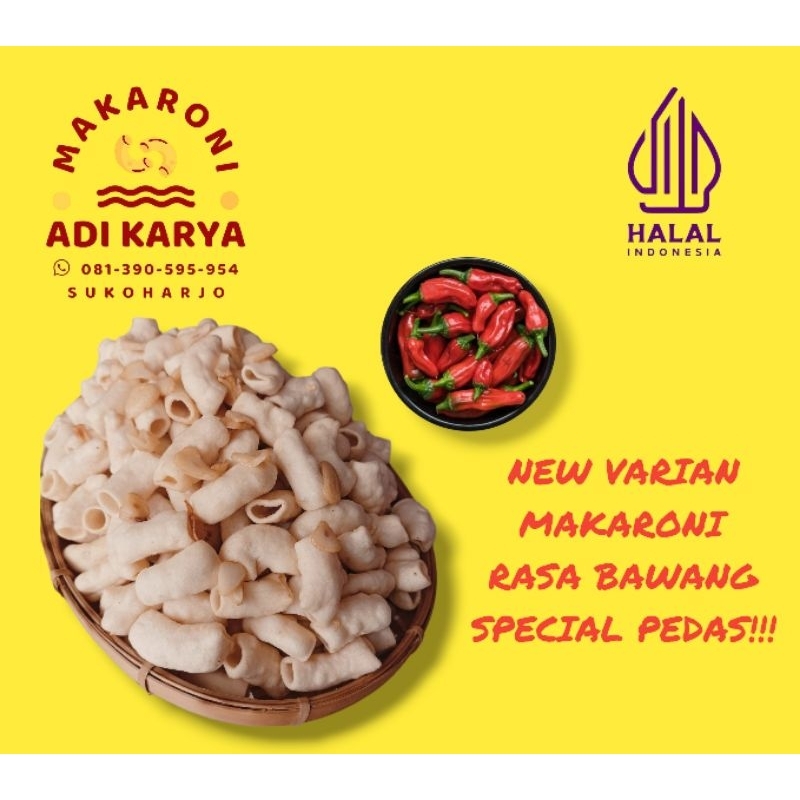 

MAKARONI SPESIAL RASA BAWANG PEDAS 200 GRAM by ADI KARYA