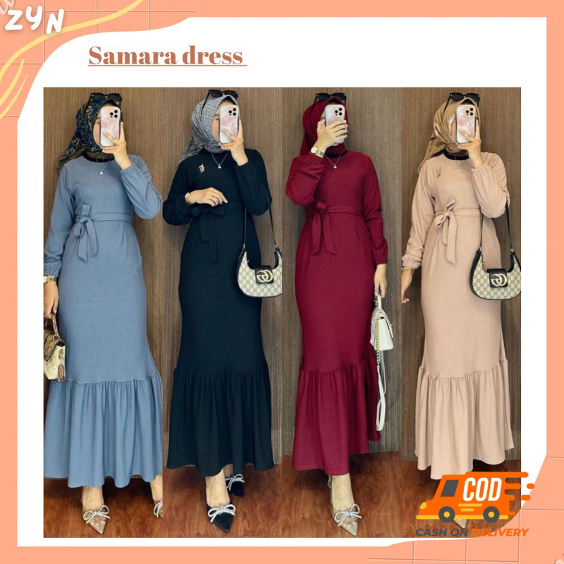 GAMIS POLOS BAHAN KNIT , MIDI ZARA ,GAMIS CITRA KIRANA TERBARU