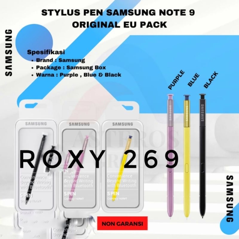 S Pen Stylus Samsung Note 9 Original Ori S Pena Pencil Pensil Stilus Stailus Hp Handphone Samsung No
