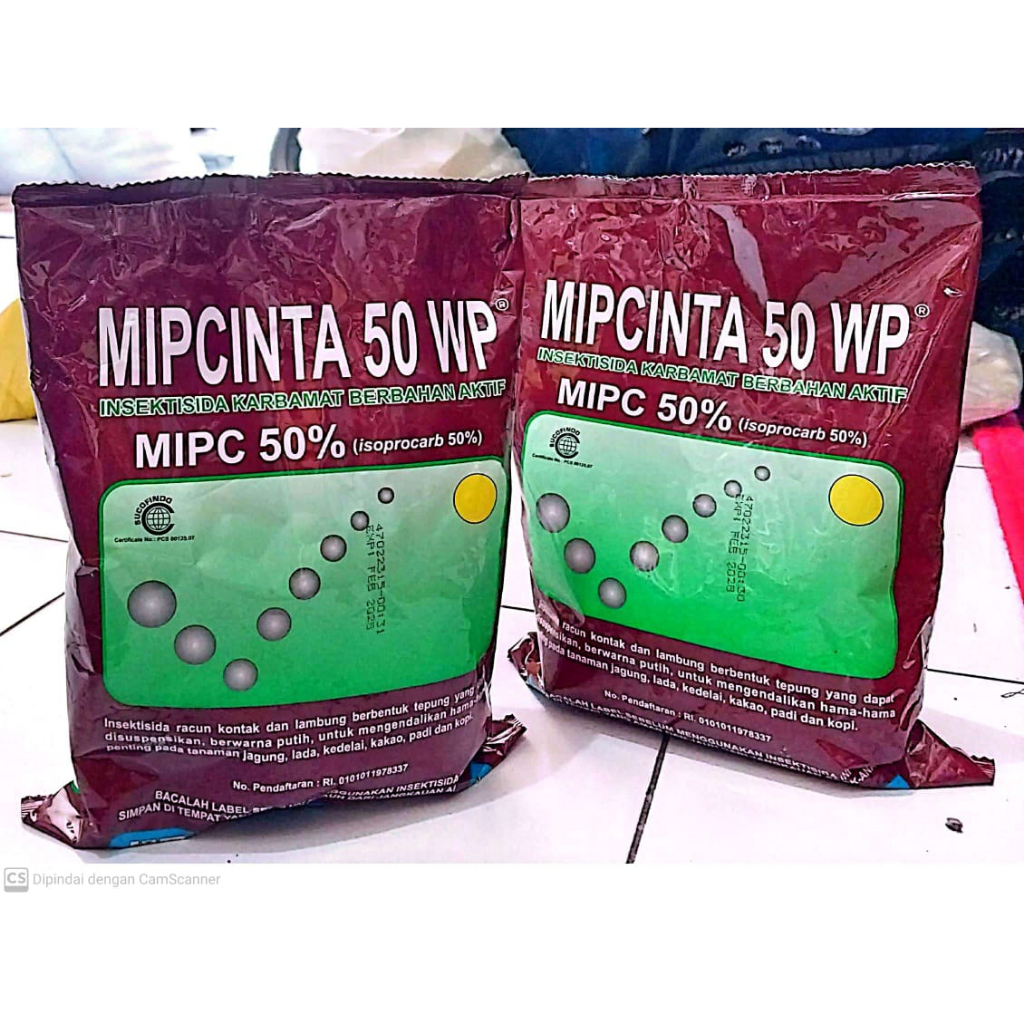 Mipcinta 50 WP Insektisida Karbamat (MIPC 50%) 1/2 kg