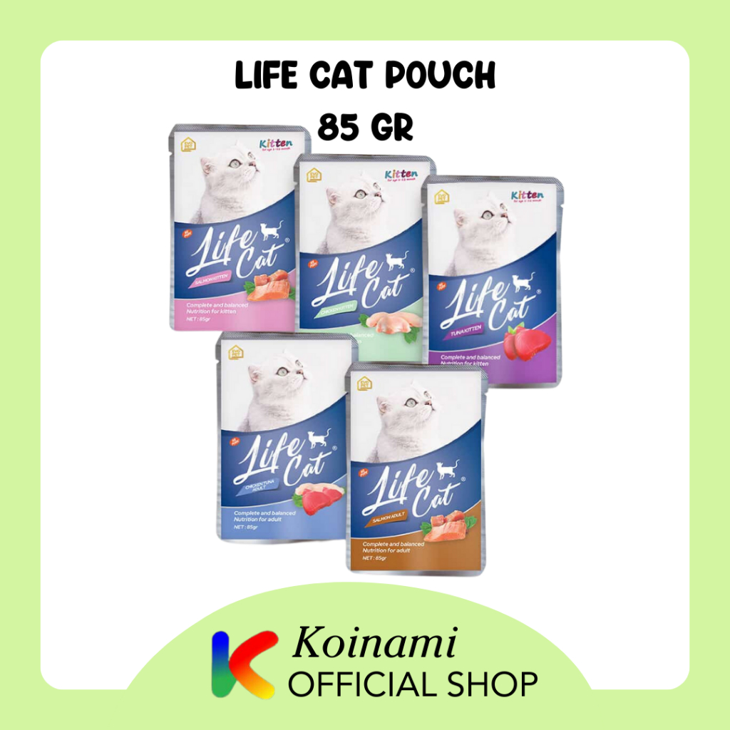 LIFE CAT 85 gram / MAKANAN KUCING / wet food life cat kitten / wet food lifecat adult
