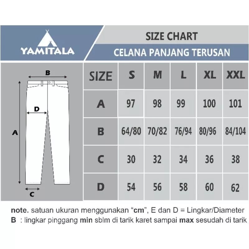 Yamitala Celana Panjang Trango