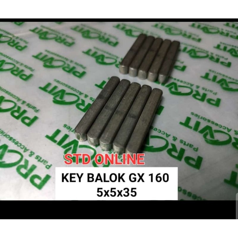 GX160 KEY BALOK SPI BALOK SPI UNTUK PULI MESIN