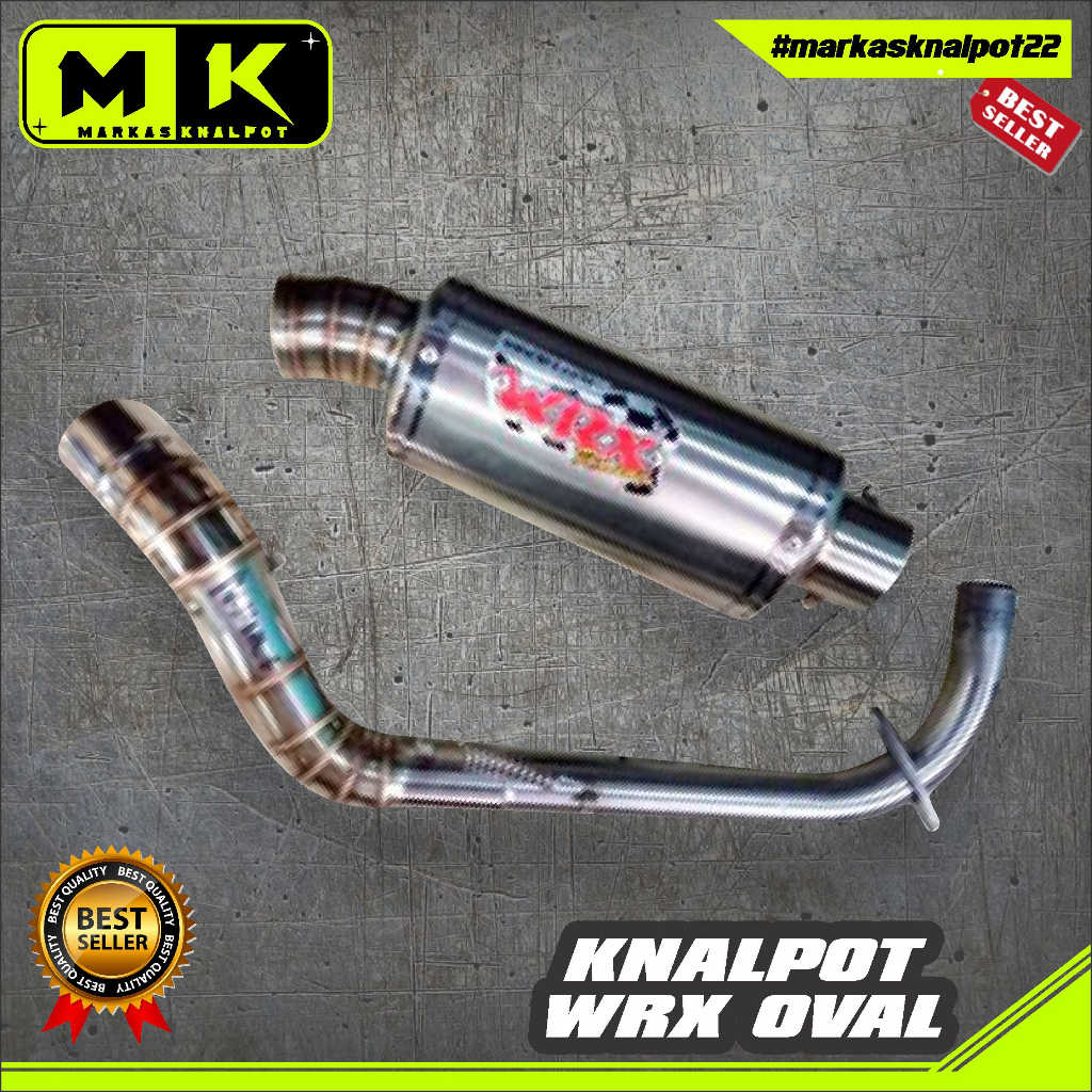 Knalpot Racing WRX Oval Nmax-Aerox-Lexi-Pcx-Knalpot Berkualitas