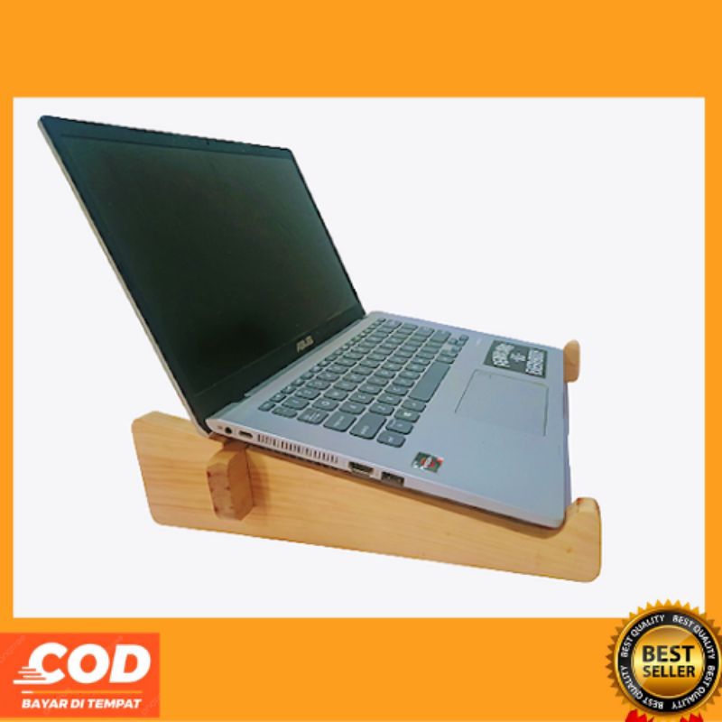 Stand Laptop Kayu Portable Tatakan Laptop Alat Penyangga