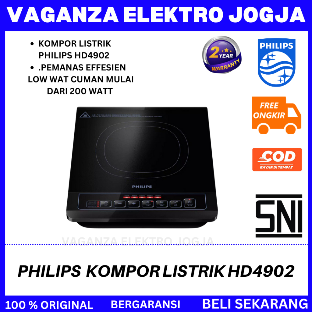KOMPOR INDUKSI LISTRIK PHILIPS// Philips Induction Cooker HD 4902