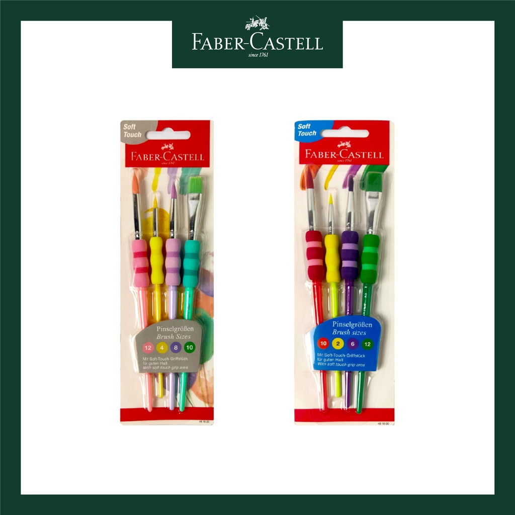 

Kuas Lukis Faber Castell Set 4 - Grip Brush Set Colours & Pastel