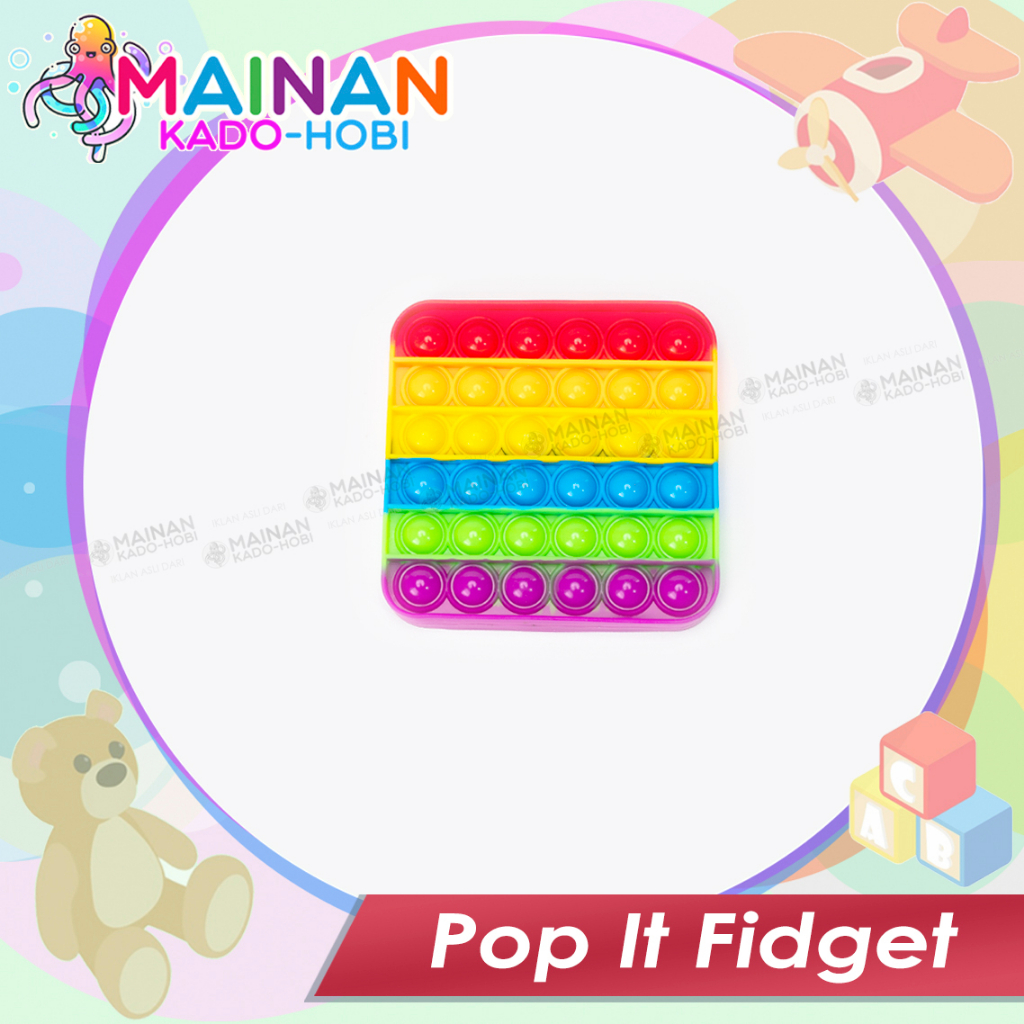 HADIAH ULANG TAHUN MAINAN ANAK EDUKASI PENCET POP IT FIDGET ANTI STRESS GAME