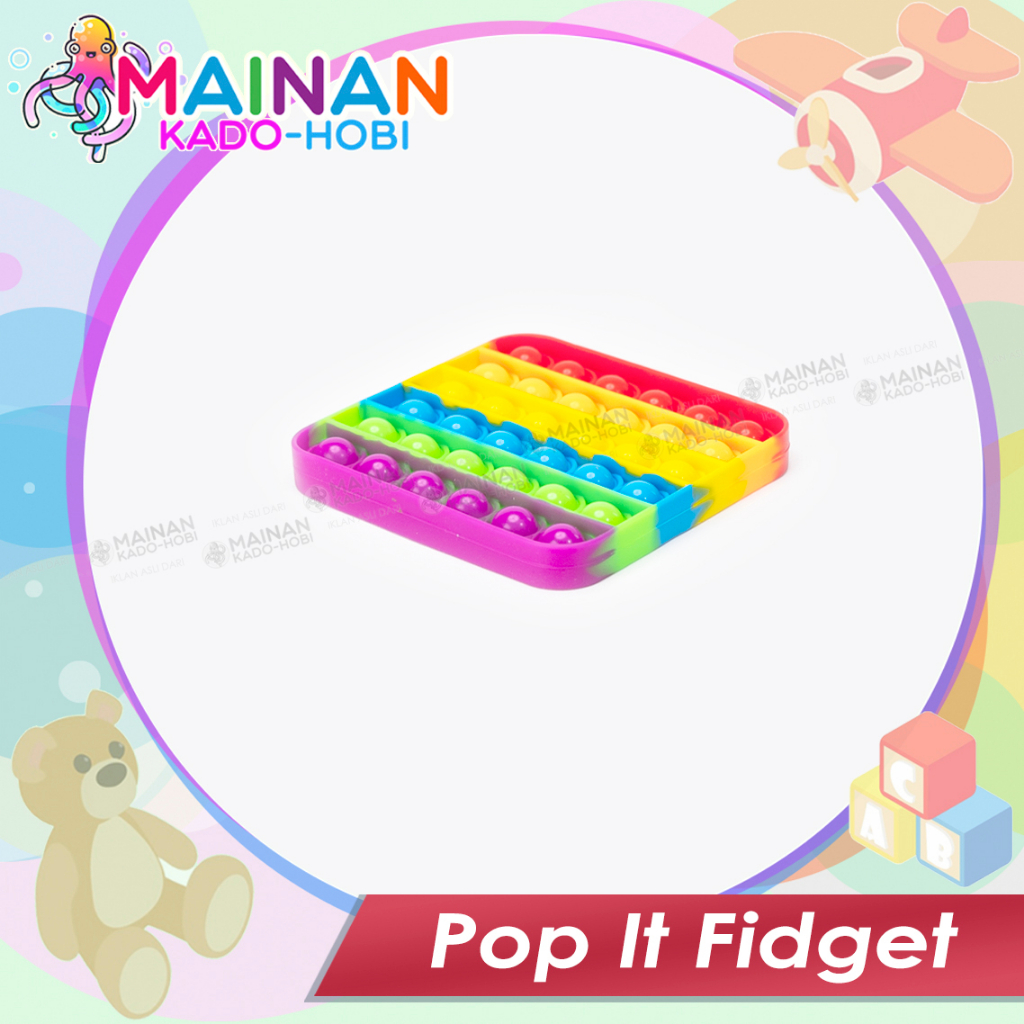 HADIAH ULANG TAHUN MAINAN ANAK EDUKASI PENCET POP IT FIDGET ANTI STRESS GAME