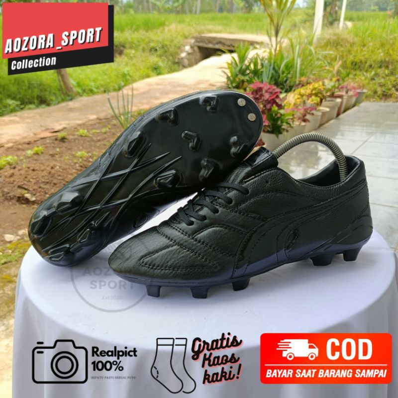 sepatu bola puma bahan kulit asli berkualitas nyaman dipakai