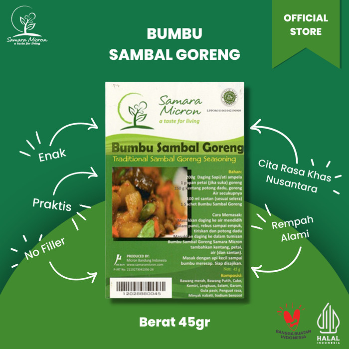 

Bumbu Racik Samara Micron - Bumbu Sambal Goreng - Bumbu Instan