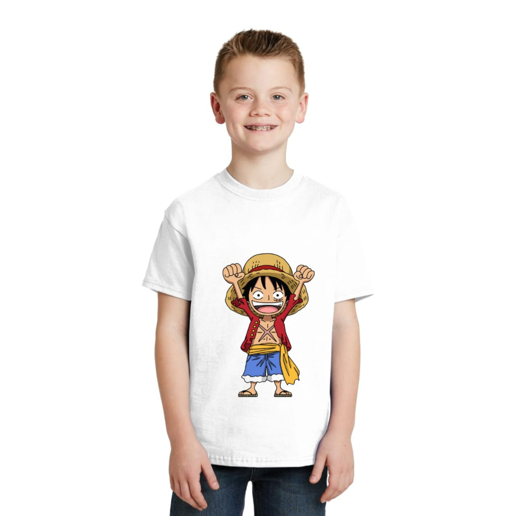 KAOS KARAKTER ONE PIECE ANAK 1-8 TAHUN