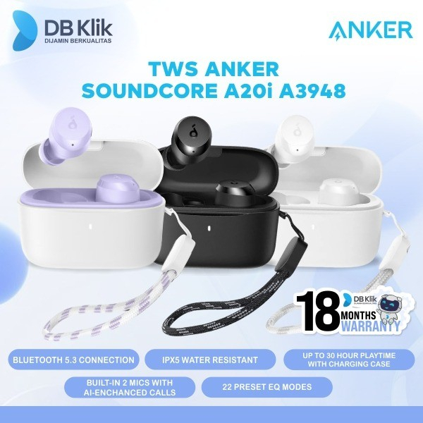 TWS Anker Soundcore A20i A3948 - True Wireless Earbuds Soundcore A3948