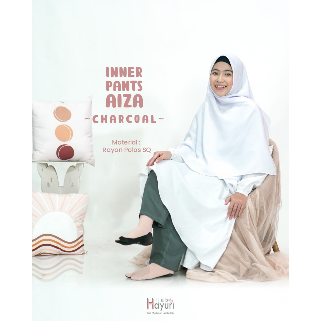 Inner Pants Aiza Dari Hijab Hayuri - Celamis Jumbo Celana Dalaman Gamis All Size Fit To XXL Bahan Rayon Polos SQ
