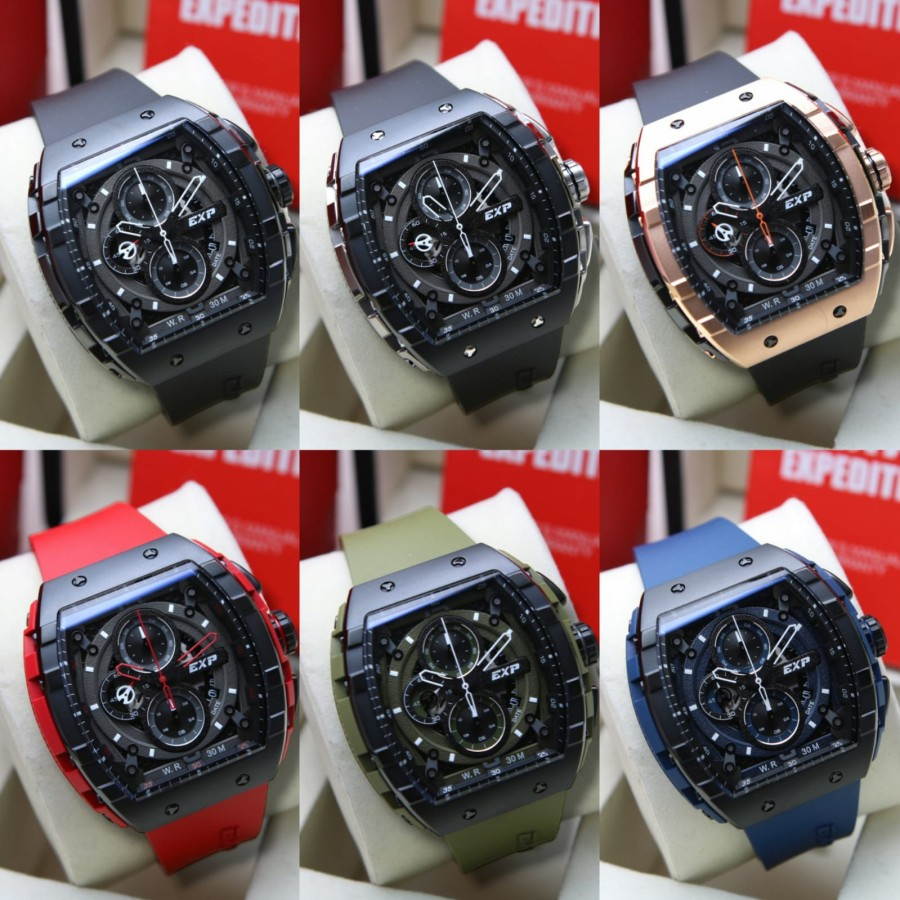 JAM TANGAN PRIA EXPEDITION EXP 6782 / E 6782 / E6782 RUBBER ORIGINAL GARANSI RESMI 1 TAHUN