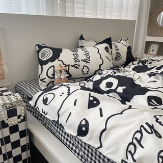 Rumah_kita2020 TERMURAH ASHTETIC BEDCOVER+SPREI Ukuran 160x200CM selimut bed cover Plus sprei aesthetic kekinian terbaru di kelasnya cod BedCover Katun Motif Aesthetic Termurah Bedcover COD