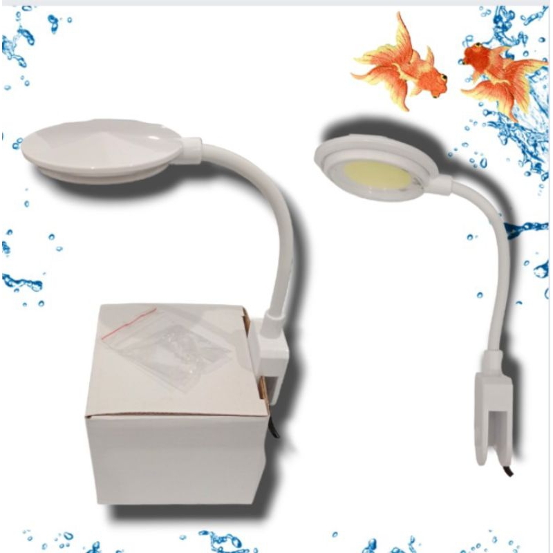 Lampu Aquarium toples Lampu Clip On 360° Led Light KANDILA XS 5