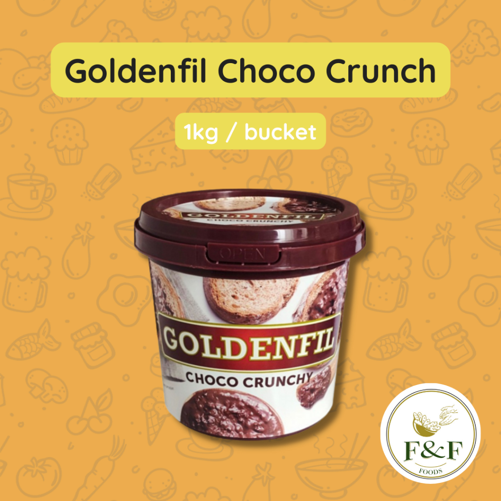 

Goldenfill Choco Crunch kemasan 1 kg | Cokelat Spread | Selai Cokelat | Cokelat Oles | Olesan Cokelat | Goldenfill