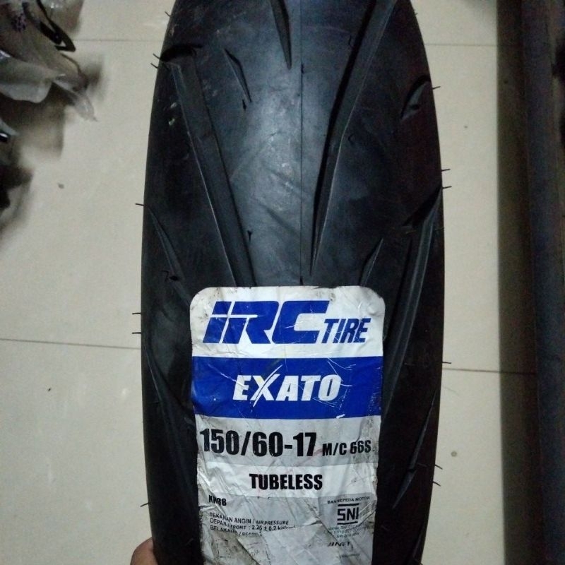 150/60 -17 Ban IRC Exato NR88 Tubeless - Ban Tubles Motor Sport Belakang IRC NR 88 150 60 Ring 17 Tu