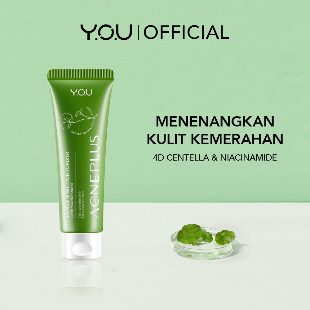 YOU AcnePlus Multi-Action Skin Cream | Moisturizer Anti Jerawat | Kulit Berminyak | Menghidrasi | Bebas Jerawat