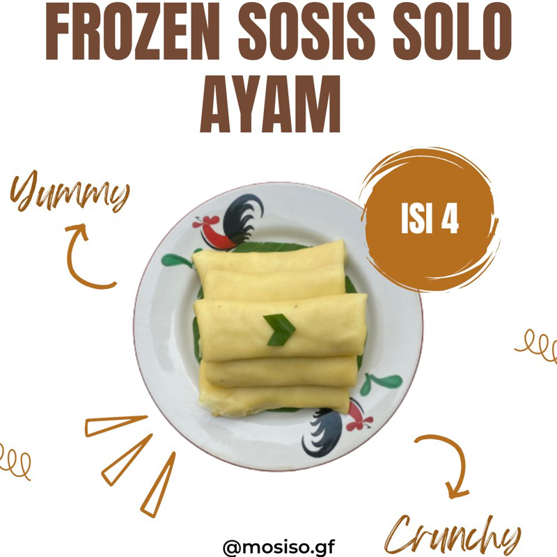 

Mosiso Homemade Sosis Solo Ayam / Sosis Solo Frozen / Sosis Solo isi Ayam / Makanan Frozen