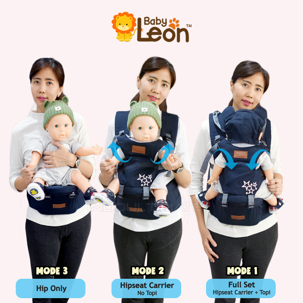 Gendongan depan model terbaru 2023 Hipseat Baby Gendongan Bayi Depan BABY LEON BY-411 Gendongan Anak Depan Multifungsi Gendongan Anti Capek Baby Carrier Gendongan Multifungsi Gendongan Samping Gendongan Depan Bayi