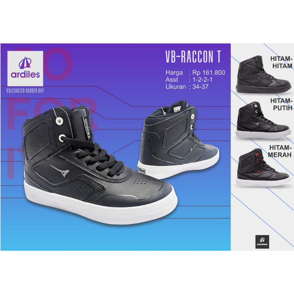 Sepatu Sekolah ARDILES Hicut Tali Size 34-37