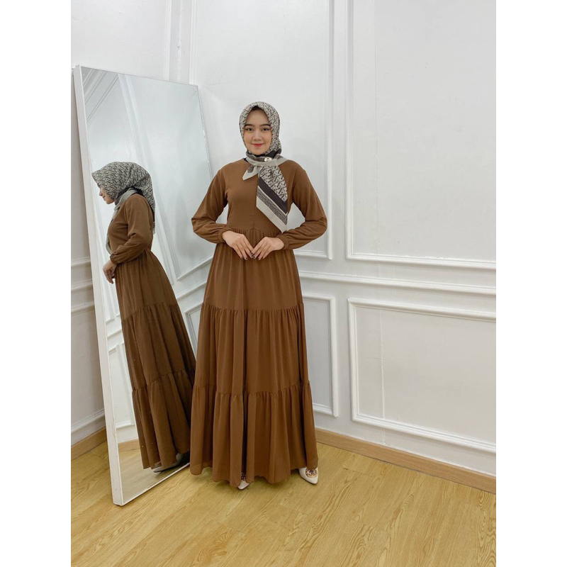 BAJU GAMIS MALAYSIA POLOS- GAMIS ROMANTIC - GAMIS WANITA CERUTY TERMURAH- BAJU DRESS MUSLIM
