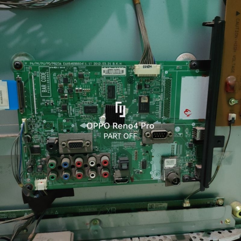 MB MAINBOARD MESIN TV PLASMA LG 50PA4500 50 PA 4500