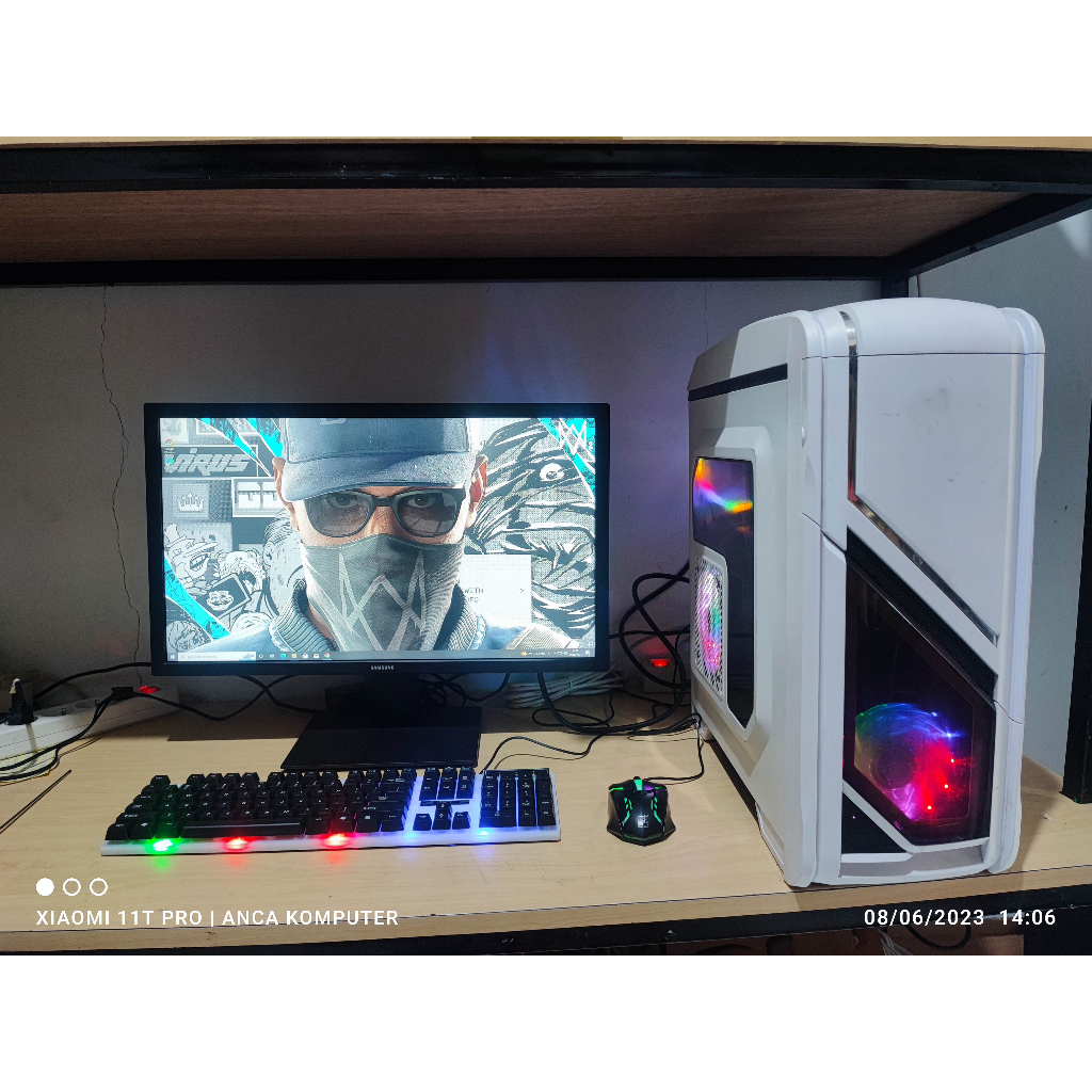 PC Rakitan i7 4770 ft RX 580 4GB 256 bit ddr5 Gaming /LIVE STREAMING / RENDERING / Desain Grafis