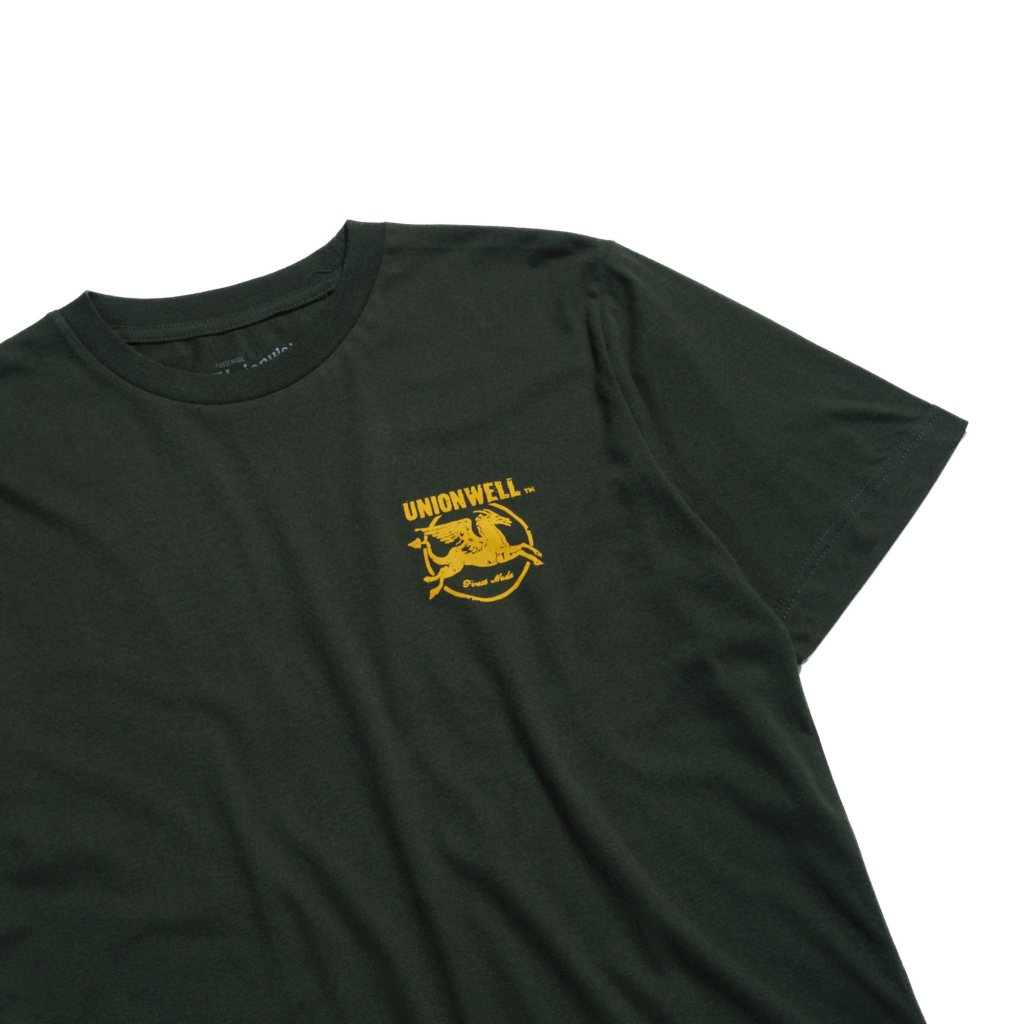 Unionwell T-shirt Unionround Logo Green