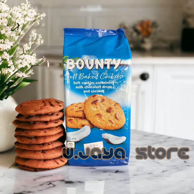 Bounty Soft Baked Cookies Milk Chocolate and Coconut 180g / 8pc