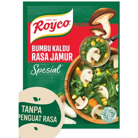 

Royco Bumbu Kaldu Mpasi Kaldu Jamur Tanpa Penguat Rasa 40g Triplepack