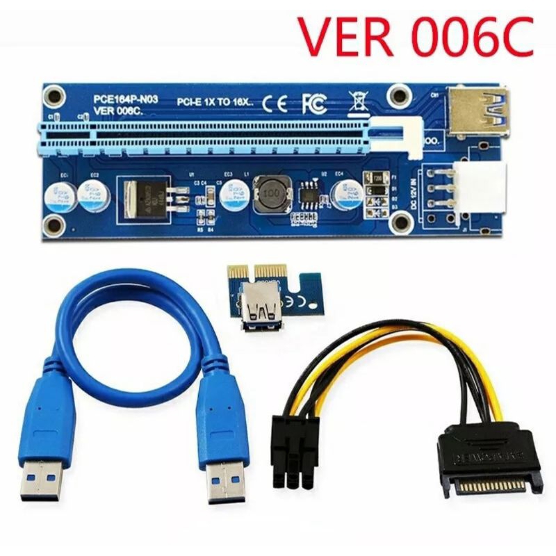 RISER MINING / VGA PCIE 1X TO 16X USB3.0 VER.006C