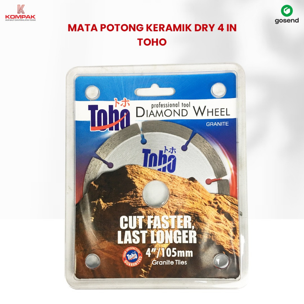 Diamond Wheel / Mata Gerinda Potong Keramik Granit TOHO 4" KERING / Batu gurinda potong granit